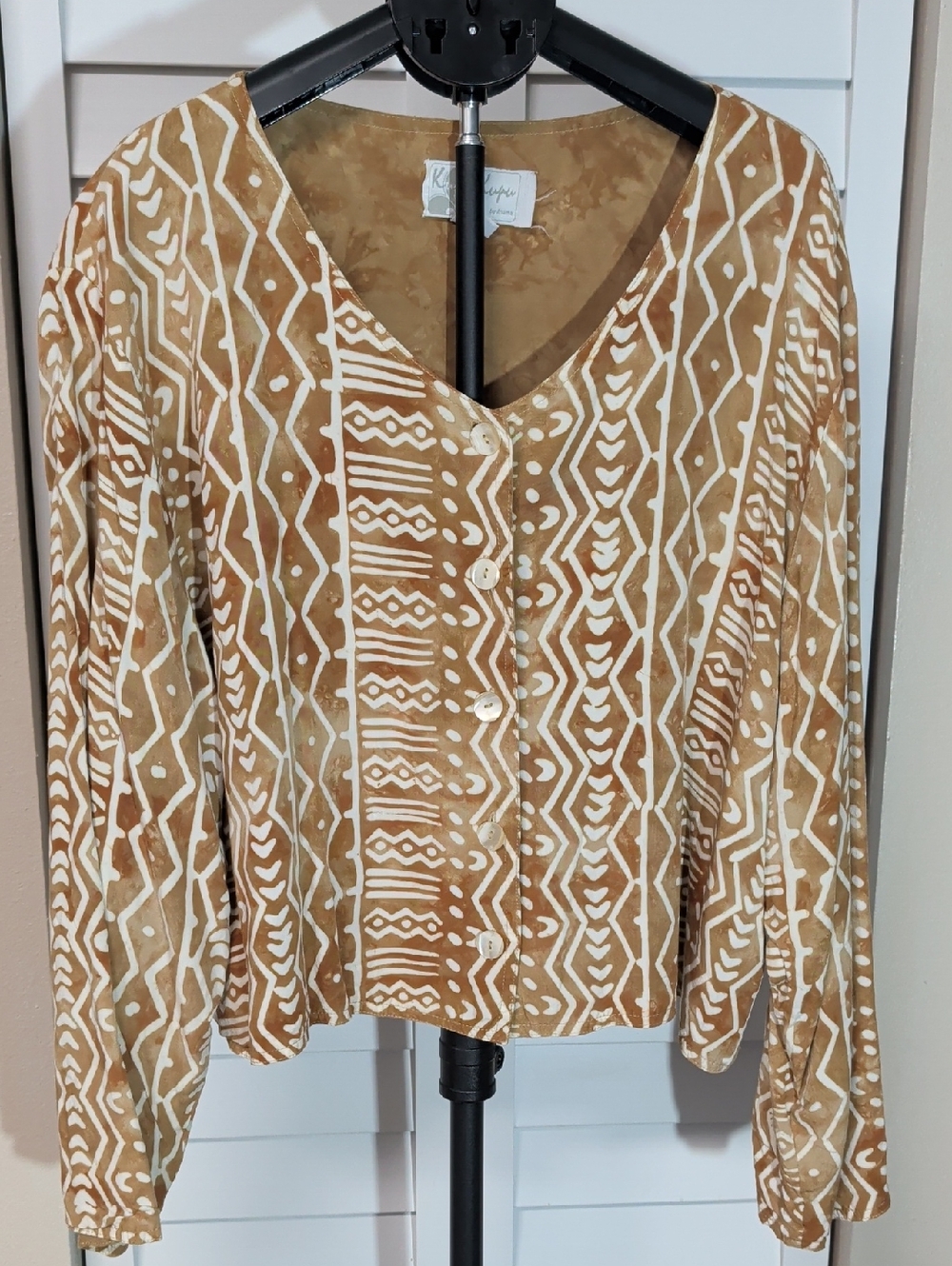 RARE Kupu Kupu By Anama Reversible Batik Shirt